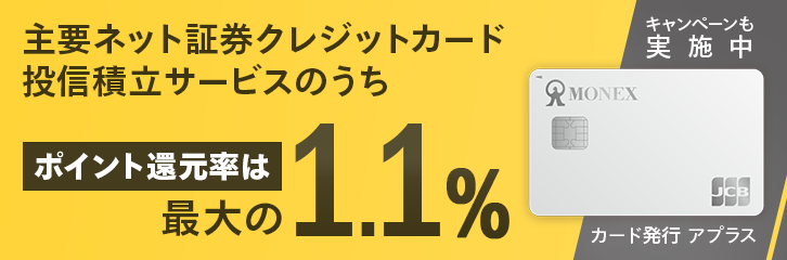 マネックスポイント還元1.1%