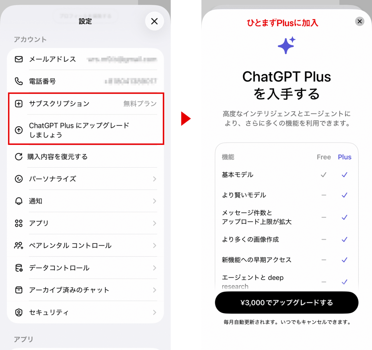 Plusに加入